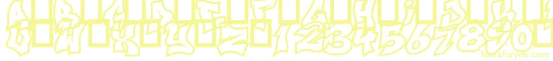 NextUps-Schriftart – Gelbe Schriften