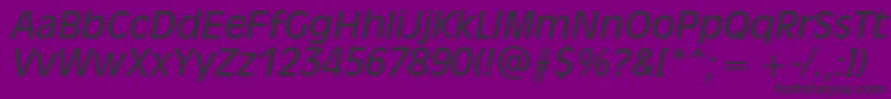 AntiqueOliveРљСѓСЂСЃРёРІ Font – Black Fonts on Purple Background