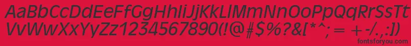 AntiqueOliveРљСѓСЂСЃРёРІ Font – Black Fonts on Red Background