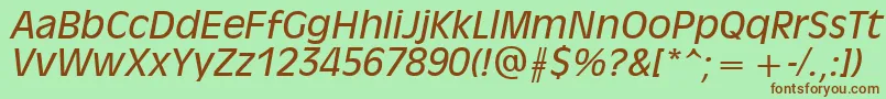 Шрифт AntiqueOliveРљСѓСЂСЃРёРІ – коричневые шрифты на зелёном фоне