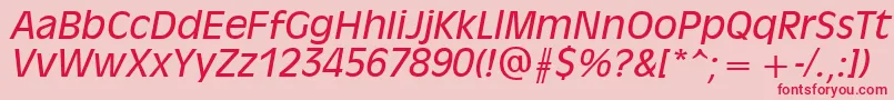 AntiqueOliveРљСѓСЂСЃРёРІ Font – Red Fonts on Pink Background