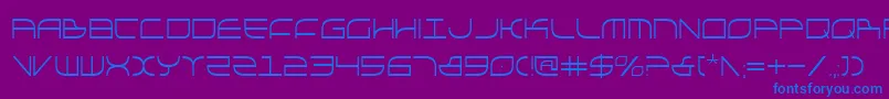 Galgac Font – Blue Fonts on Purple Background