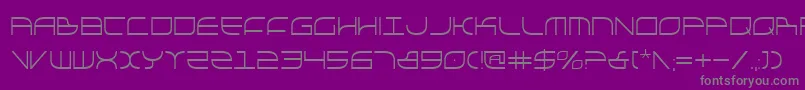 フォントGalgac – 紫の背景に灰色の文字