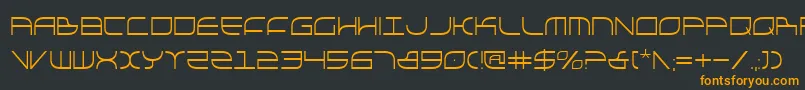 Galgac Font – Orange Fonts on Black Background