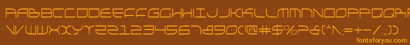Galgac Font – Orange Fonts on Brown Background