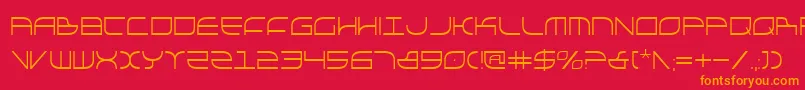 Galgac Font – Orange Fonts on Red Background