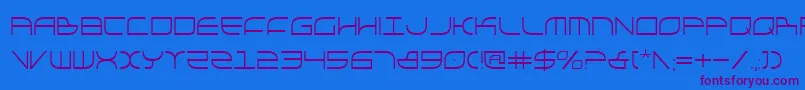 Galgac Font – Purple Fonts on Blue Background