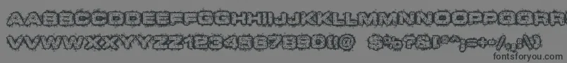 DystopianFuture Font – Black Fonts on Gray Background