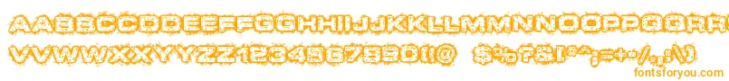 DystopianFuture Font – Orange Fonts on White Background