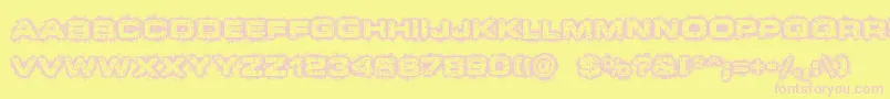 Шрифт DystopianFuture – розовые шрифты на жёлтом фоне