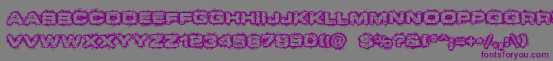 DystopianFuture Font – Purple Fonts on Gray Background