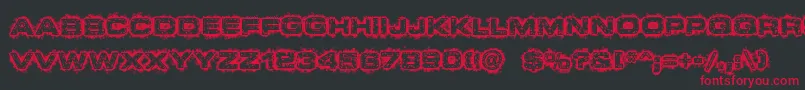 DystopianFuture Font – Red Fonts on Black Background