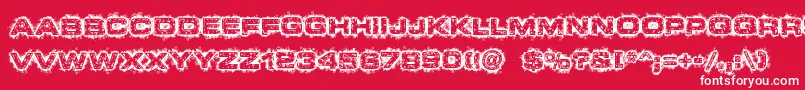 DystopianFuture Font – White Fonts on Red Background