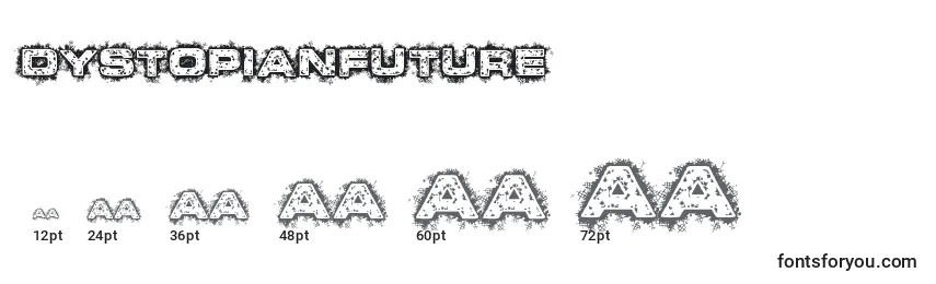 Размеры шрифта DystopianFuture
