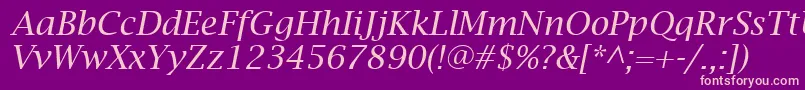 fuente LucidaBrightItalic – Fuentes Rosadas Sobre Fondo Morado