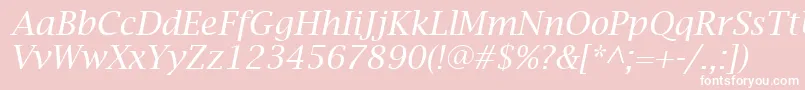 fuente LucidaBrightItalic – Fuentes Blancas Sobre Fondo Rosa