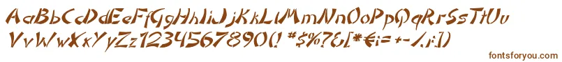 Шрифт DomoaregatoItalic – коричневые шрифты