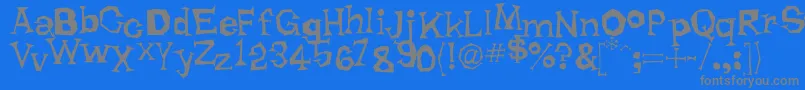 Подробнее о шрифте RhodaDendron Шрифт RhodaDendron – серые шрифты на синем фоне