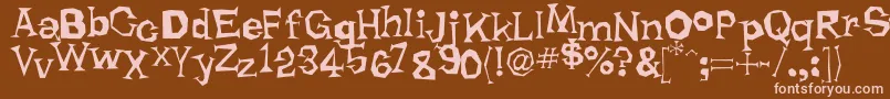 RhodaDendron Font – Pink Fonts on Brown Background