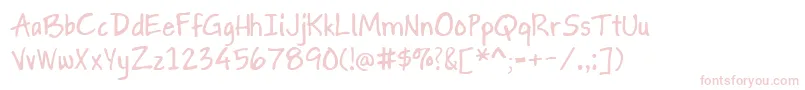 GapstownAh Font – Pink Fonts on White Background