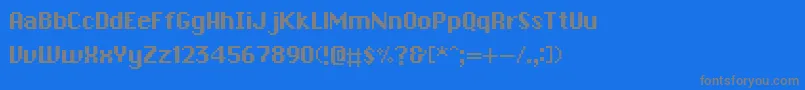 フォントChronotype – 青い背景に灰色の文字