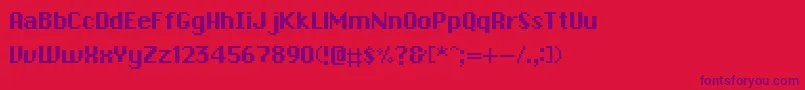 fuente Chronotype – Fuentes Moradas Sobre Fondo Rojo