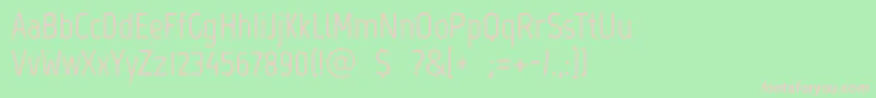 MarvelRegular Font – Pink Fonts on Green Background