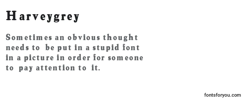 Harveygrey Font