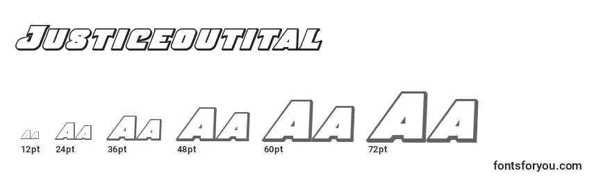 Justiceoutital Font Sizes