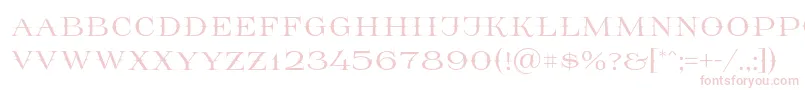 Prida65-Schriftart – Rosa Schriften auf weißem Hintergrund