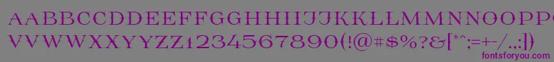Prida65 Font – Purple Fonts on Gray Background