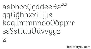 ArimakoshiLight font – azerbaijani Fonts