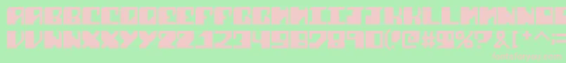 SharkFins Font – Pink Fonts on Green Background