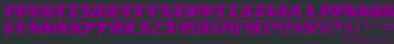 SharkFins Font – Purple Fonts on Black Background