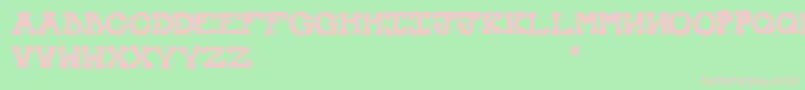 MexicanKnappett Font – Pink Fonts on Green Background