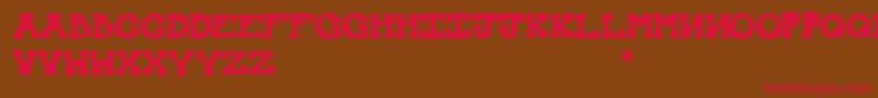 MexicanKnappett Font – Red Fonts on Brown Background