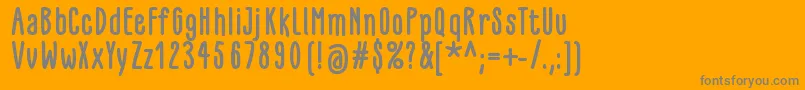 Más sobre la fuente GlaresomeBold fuente GlaresomeBold – Fuentes Grises Sobre Fondo Naranja