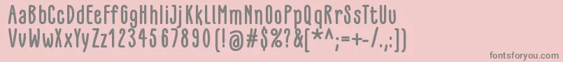 Шрифт GlaresomeBold – серые шрифты на розовом фоне