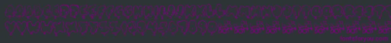 OhBalloney Font – Purple Fonts on Black Background