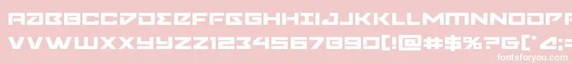 Navycadetexpand Font – White Fonts on Pink Background