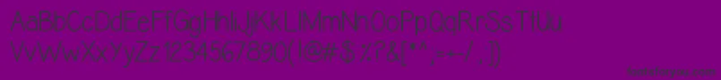 Czcionka AlexisMarie – czarne czcionki na fioletowym tle