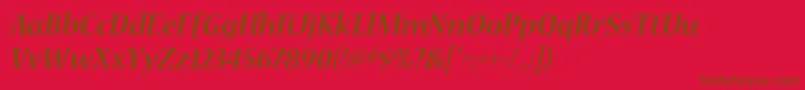 fuente NuevastdBolditalic – Fuentes Marrones Sobre Fondo Rojo