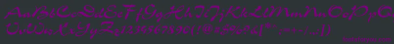 Corridagtt-Schriftart – Violette Schriften auf schwarzem Hintergrund