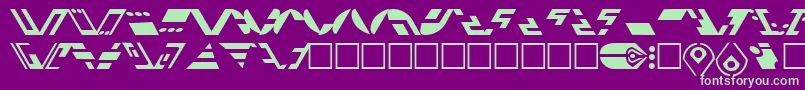 StFerengi1l Font – Green Fonts on Purple Background