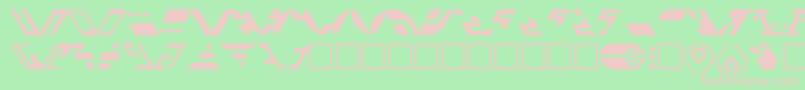 StFerengi1l Font – Pink Fonts on Green Background