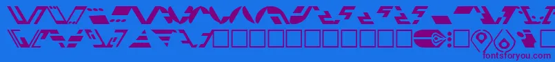 Police StFerengi1l – polices violettes sur fond bleu