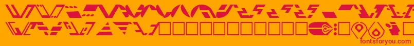StFerengi1l Font – Red Fonts on Orange Background