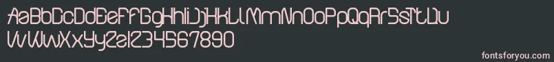 ElectroStaticRain Font – Pink Fonts on Black Background