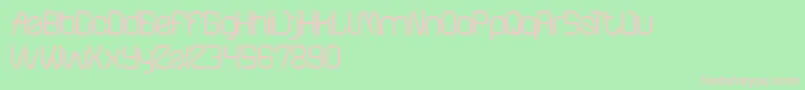 ElectroStaticRain-Schriftart – Rosa Schriften auf grünem Hintergrund