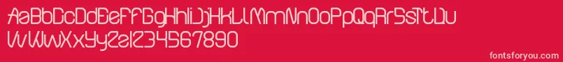 ElectroStaticRain Font – Pink Fonts on Red Background